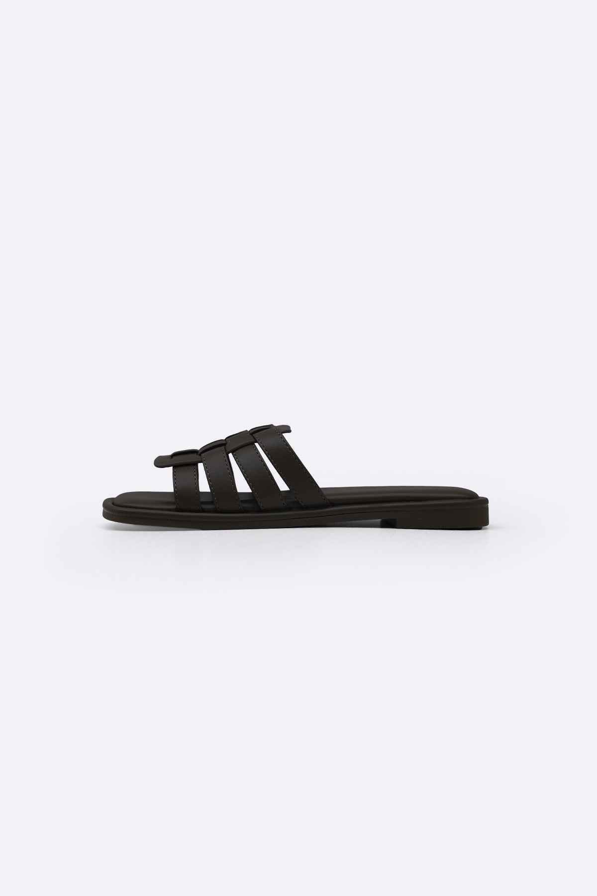 OLIVE VENETO CAGED SLIDES