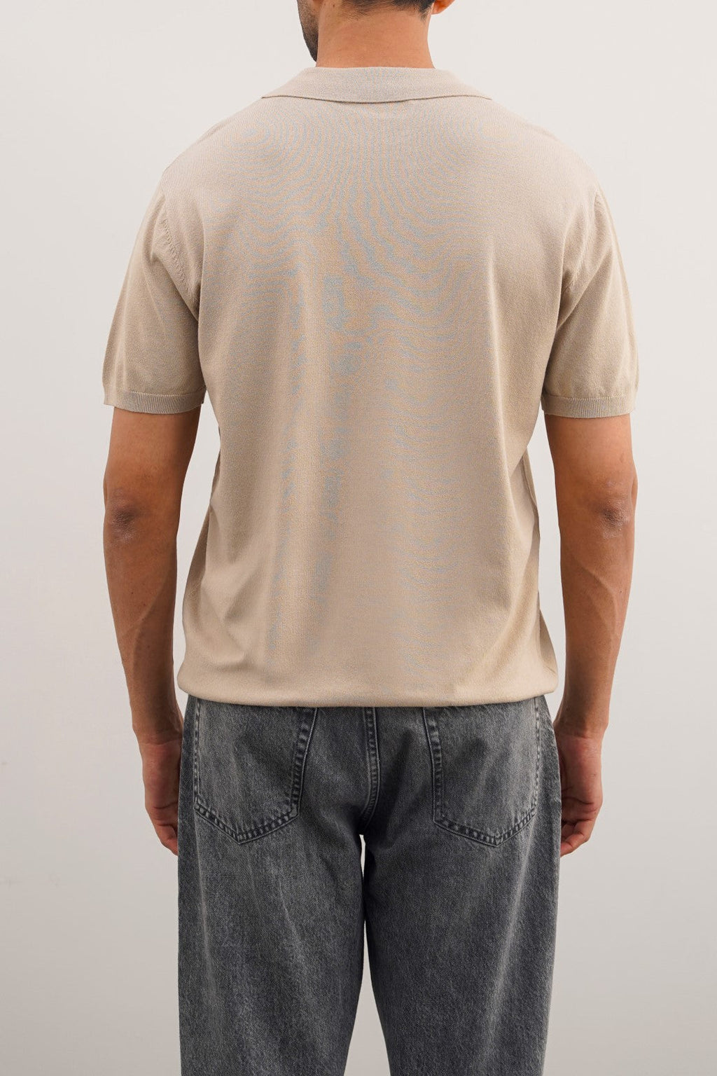 BEIGE TEXTURED POLO